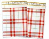Plaid Poly Mailers Size 10x13 Colorful Shipping Bags