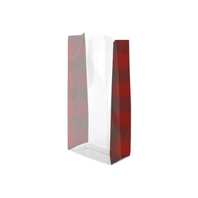 Buffalo Plaid - Candy Bag - 4 x 2-1/2 x 9-1/2"