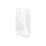 White Chevron - Candy Bag - 4 x 2-1/2 x 9-1/2"