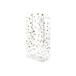 Gold Stars - Candy Bag - 4 x 2-1/2 x 9-1/2"