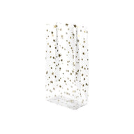 Gold Stars - Candy Bag - 4 x 2-1/2 x 9-1/2"