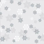 Let It Snow - Silver Flakes - Poly Roll - 30" x 100'