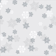 Let It Snow - Silver Flakes - Poly Roll - 30" x 100'