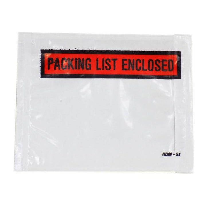 Packing List Enclosed Pressure Sensitive Envelope Self Adhesive for Invoice Bags | PSEP (Made in USA, Pack of 1000)