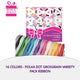 16 Colors - Polka Dot Grosgrain Variety Pack Ribbon by@Outfy