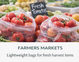 Produce Bags on Roll – 100 Count | Clear | 14" x 17" | Reusable Style | Made in USA | beyondGREEN