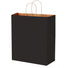 Matte Kraft Black - Matte Shopping Bags - 10 x 5 x 13"
