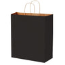 Matte Kraft Black - Matte Shopping Bags - 10 x 5 x 13"