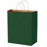 Matte Kraft Hunter Green - Matte Shopping Bags - 10 x 5 x 13"