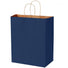 Matte Kraft Navy - Matte Shopping Bags - 10 x 5 x 13"