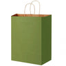 Matte Kraft Rainforest Green - Matte Shopping Bags - 10 x 5 x 13"