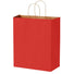 Matte Kraft Red - Matte Shopping Bags - 10 x 5 x 13"