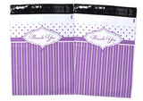 Purple Thank You Poly Mailers Size 10x13 Shipping Bags