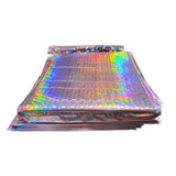 Purple Tint Silver Metallic Holographic Bubble Mailers Size 6.5x10