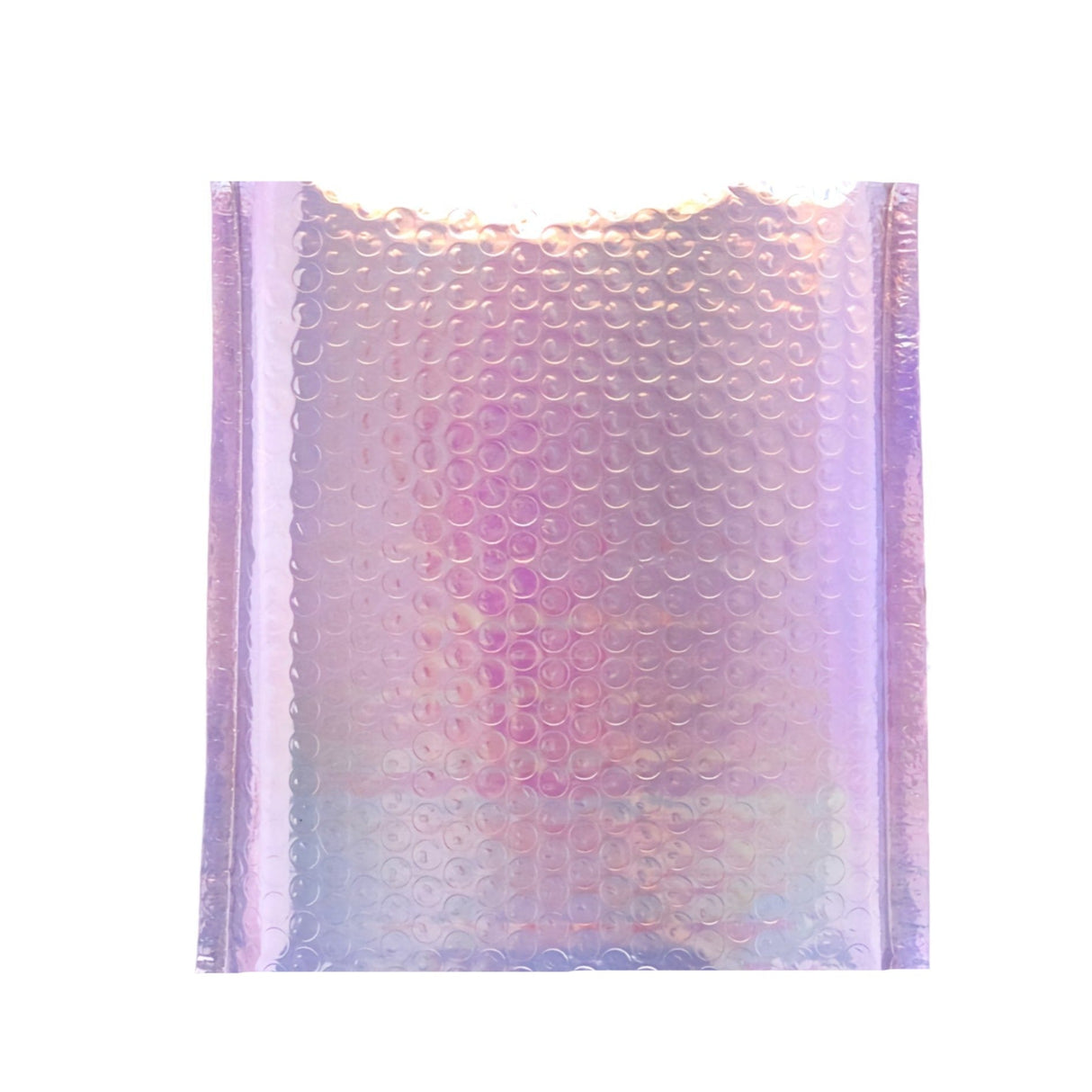 Purple Tint Silver Metallic Holographic Bubble Mailers Size 6.5x10