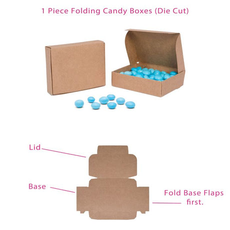 1/4 lb Boxes - 1 Piece Solid Bottom