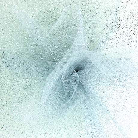 Sparkle Silver - Sparkle Tulle - 6" x 25 Yards