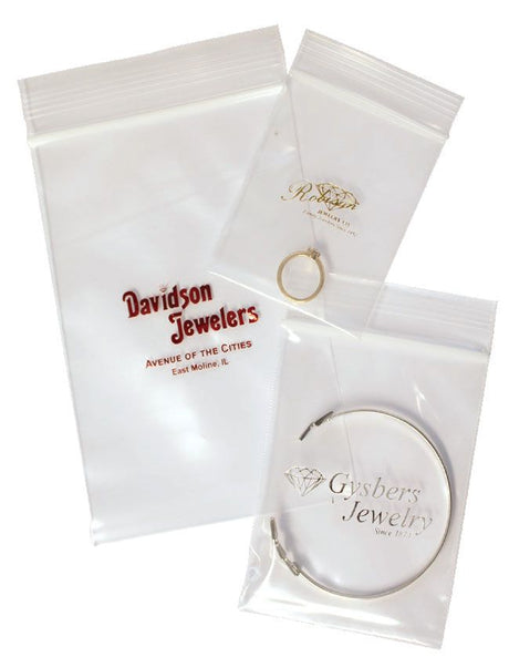 Clear - Recloseable Zipper Pouch - 2-1/2 x 3"