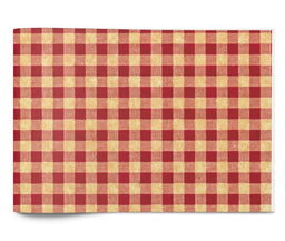 Red Kraft Rustic Gingham - Tissue - Ream - 20 x 30"