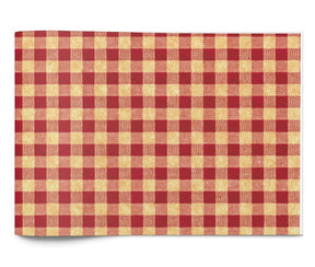 Red Kraft Rustic Gingham - Tissue - Ream - 20 x 30"
