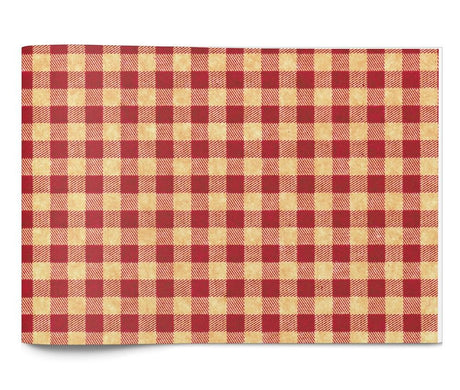 Red Kraft Rustic Gingham - Tissue - Ream - 20 x 30"