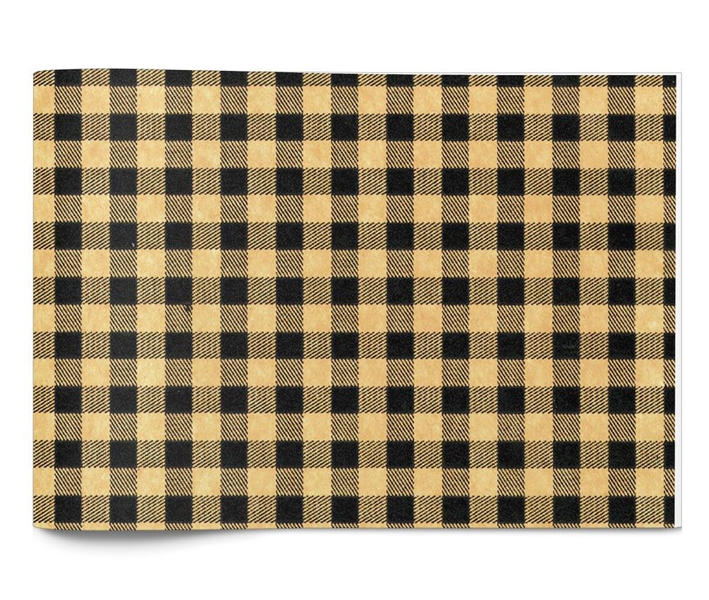 Black Kraft Gingham - Tissue - Ream - 20 x 30"