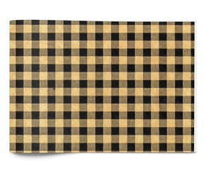 Black Kraft Gingham - Tissue - Ream - 20 x 30"