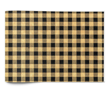 Black Kraft Gingham - Tissue - Ream - 20 x 30"
