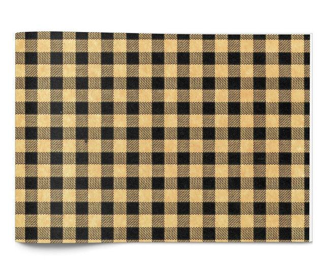 Black Kraft Gingham - Tissue - Ream - 20 x 30"
