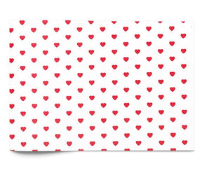 Red Little Hearts - Tissue - Ream - 20 x 30"