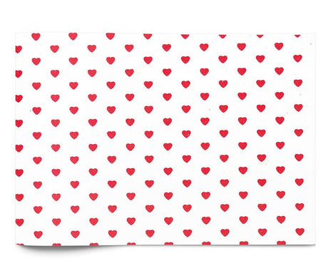 Red Little Hearts - Tissue - Ream - 20 x 30"