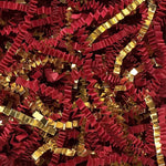 Red/Gold - Crinkle Cut Basket Shred - 10 lb Box