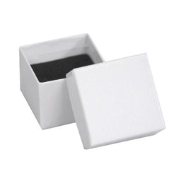White Swirl - Ring Box - 1-5/8 x 1-5/8 x 1-1/4"