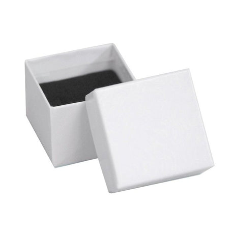 White Swirl - Ring Box - 1-5/8 x 1-5/8 x 1-1/4"