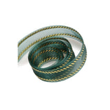 Hunter / Gold - Ritzy Ribbon - 7/8" x 25 Yards