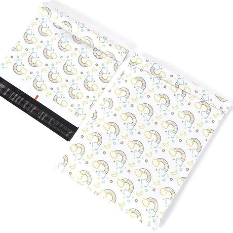 Rainbow Poly Mailers Size 10x13 Colorful Shipping Bags