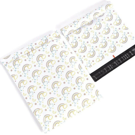 Rainbow Poly Mailers Size 10x13 Colorful Shipping Bags