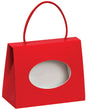 Red - Gift Tote Window Box - 5 x 2-1/2 x 4"