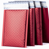 Red Gloss Matte Bubble Mailers Size 8.5x12 Padded Shipping Bags