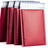Red Gloss Matte Bubble Mailers Size 8.5x12 Padded Shipping Bags