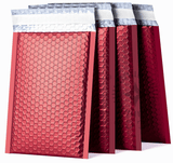 Red Gloss Matte Bubble Mailers Size 8.5x12 Padded Shipping Bags