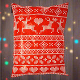 Red Reindeer Poly Mailers Size 10x13 Christmas Sweater Design Shipping Bags