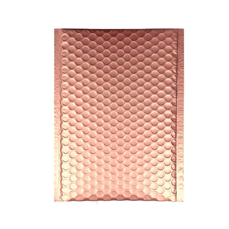 Rose Gold Metallic Bubble Mailers Size 4x8 Padded Shipping Bags