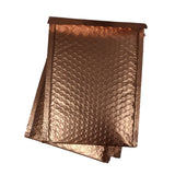 Rose Gold Metallic Bubble Mailers Size 4x8 Padded Shipping Bags