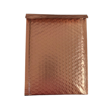 Rose Gold Metallic Bubble Mailers Size 4x8 Padded Shipping Bags