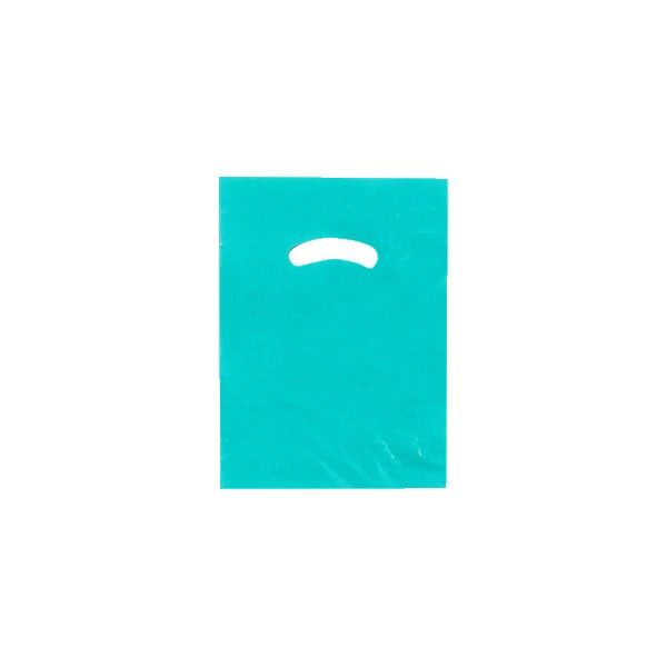 Teal - Super Glossy Plastic Bag - 9 x 12"
