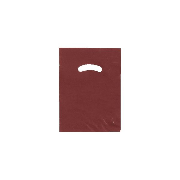 Burgundy - Super Glossy Plastic Bag - 9 x 12"