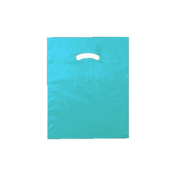 Teal - Super Glossy Plastic Bag - 12 x 15"