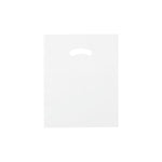 White - Super Glossy Plastic Bag - 12 x 15"
