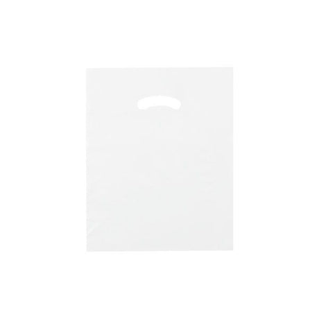 White - Super Glossy Plastic Bag - 12 x 15"